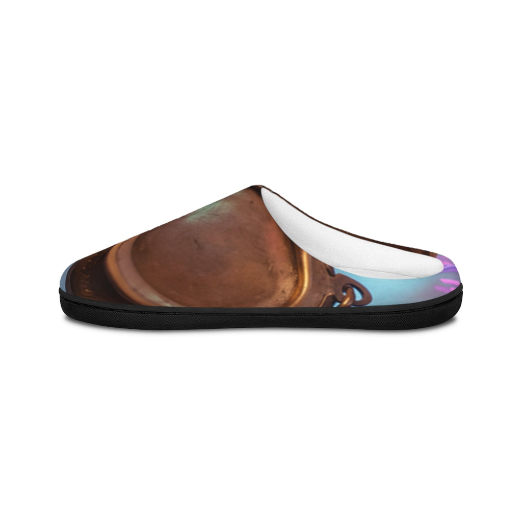 Art Deco Neon Locket Women's Indoor Slippers