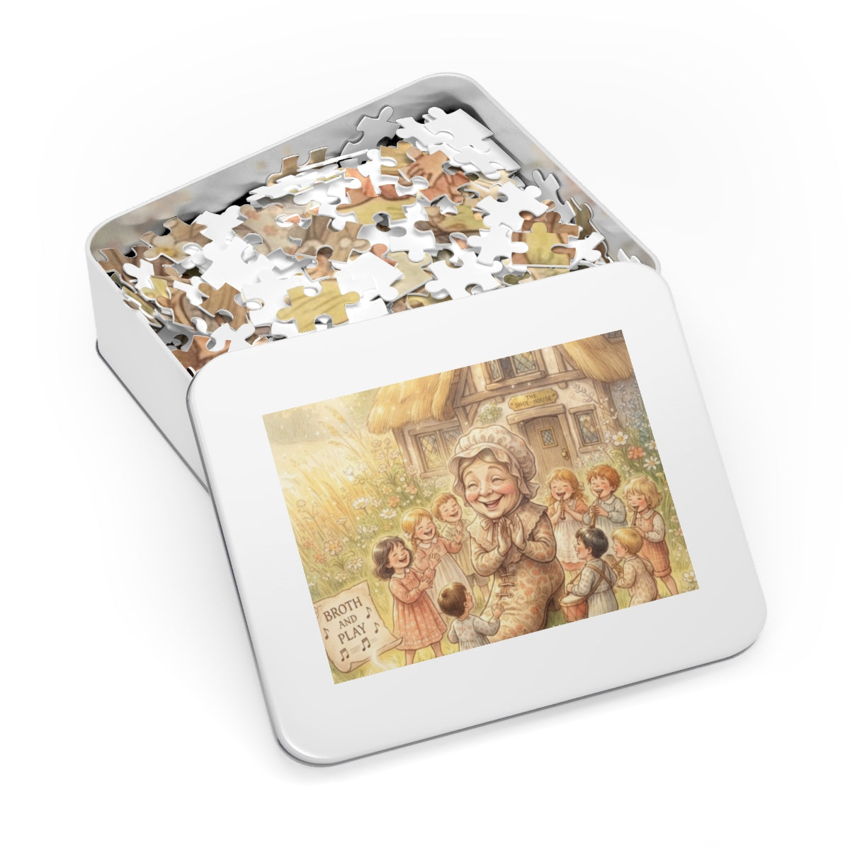 Jigsaw Puzzle with Tin - Fairytale Shoe House (30, 110, 252...