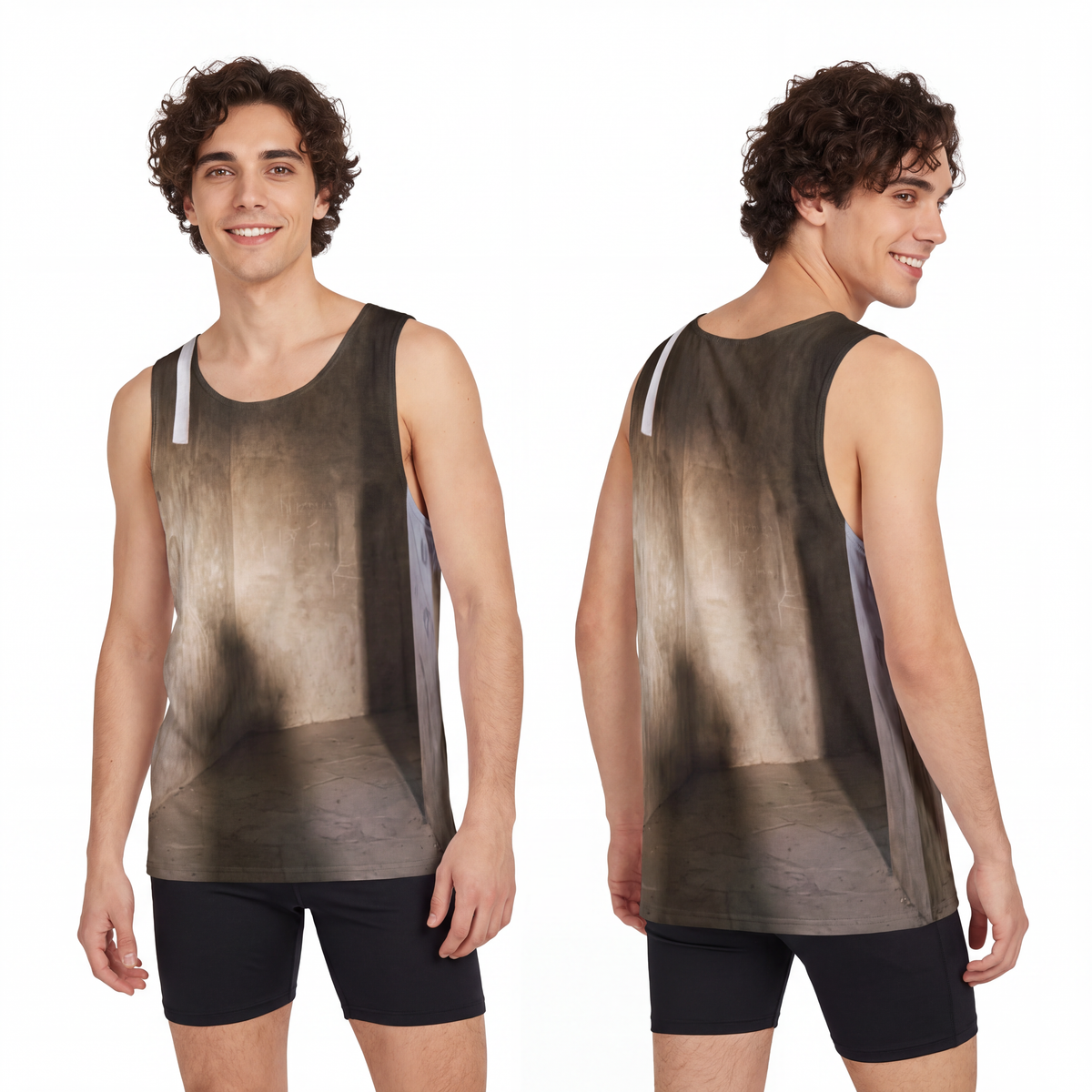 Men's Tank - Shadows of the Citadel moody architectural... |...