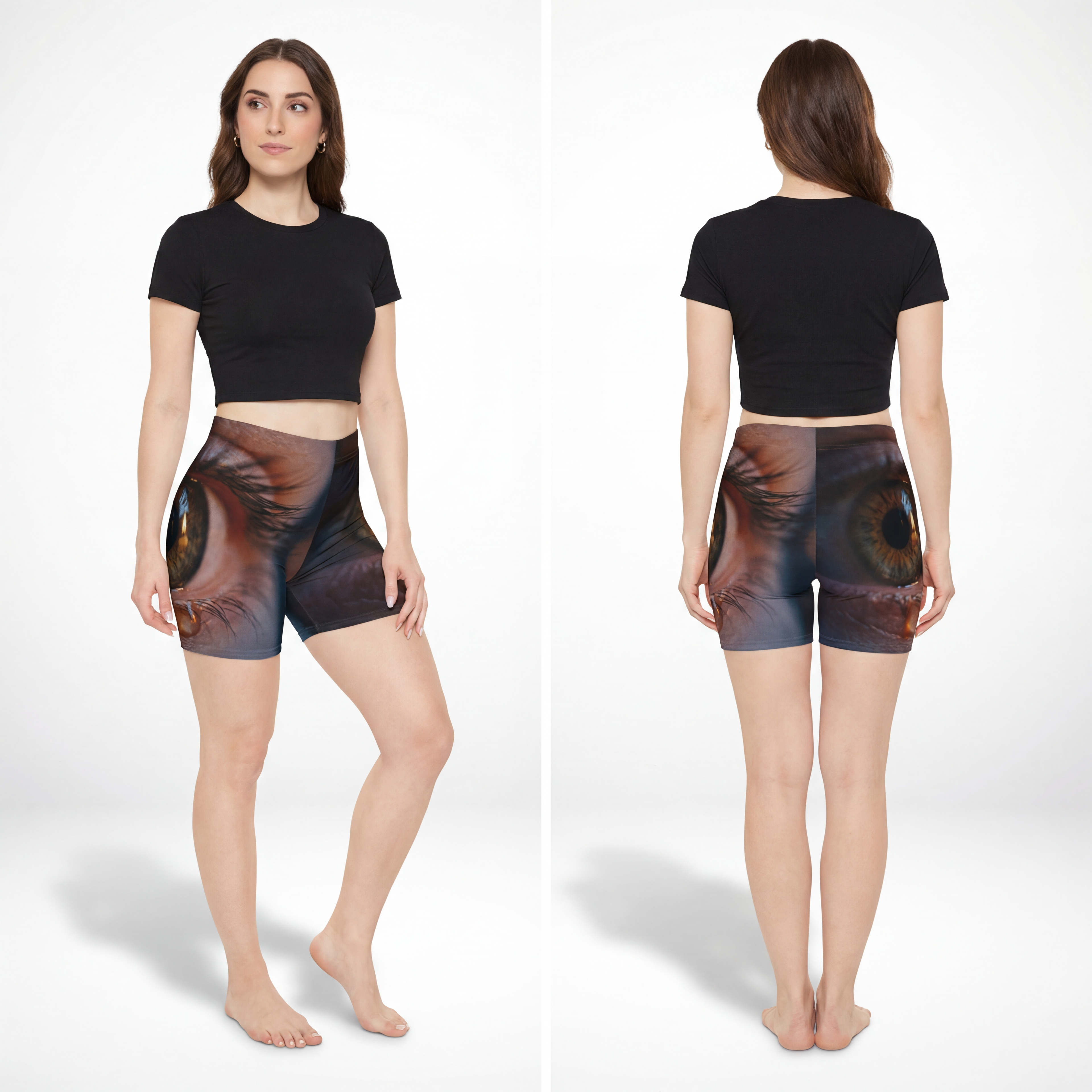 Damen-Radlerhose – leuchtender Riss