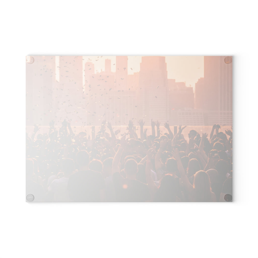 Glass Cutting Board - City Lights Festival | Echovira...