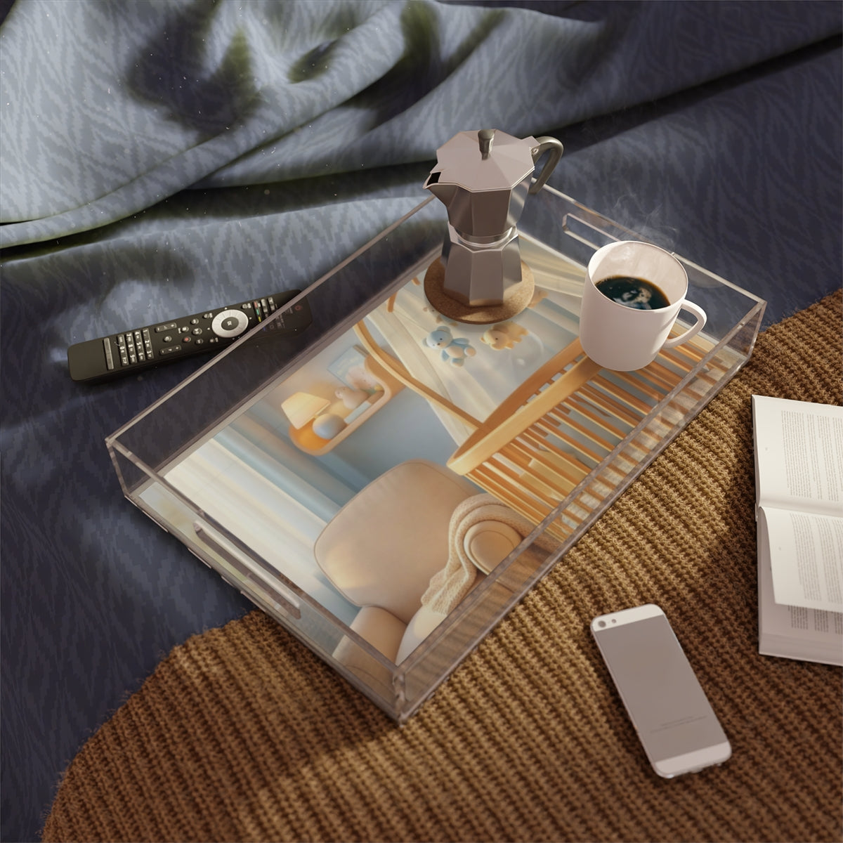 Cozy Room Acrylic Serving Tray - Hostess