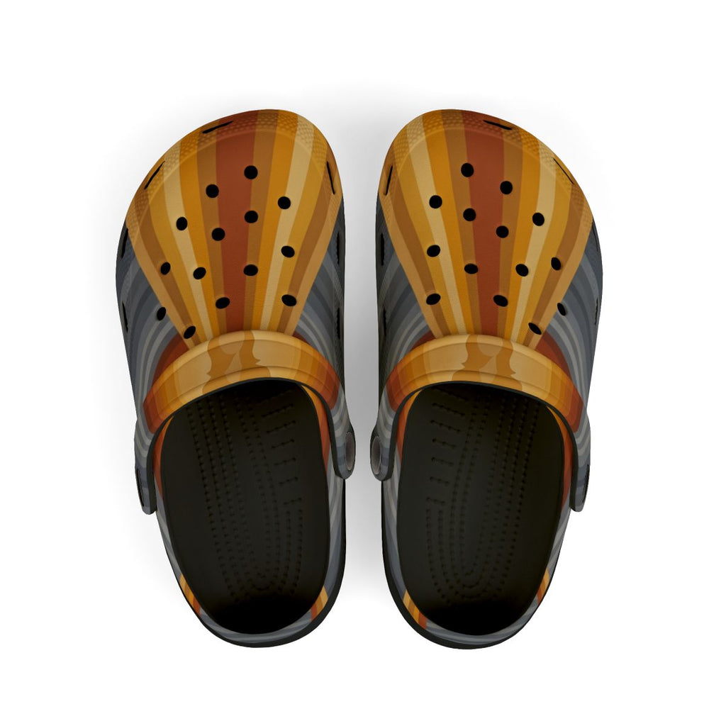Kids' Foam Clogs with Retro Silhouette Art