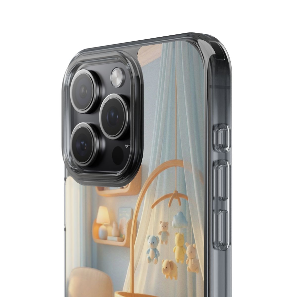 Clear Impact-Resistant Cases - Soft Blue Clear Phone Case...