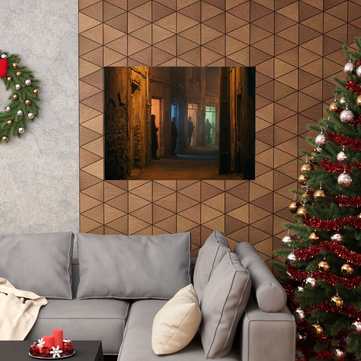 Matte Horizontal Posters - Shadowed Alleyway Mystery Art......