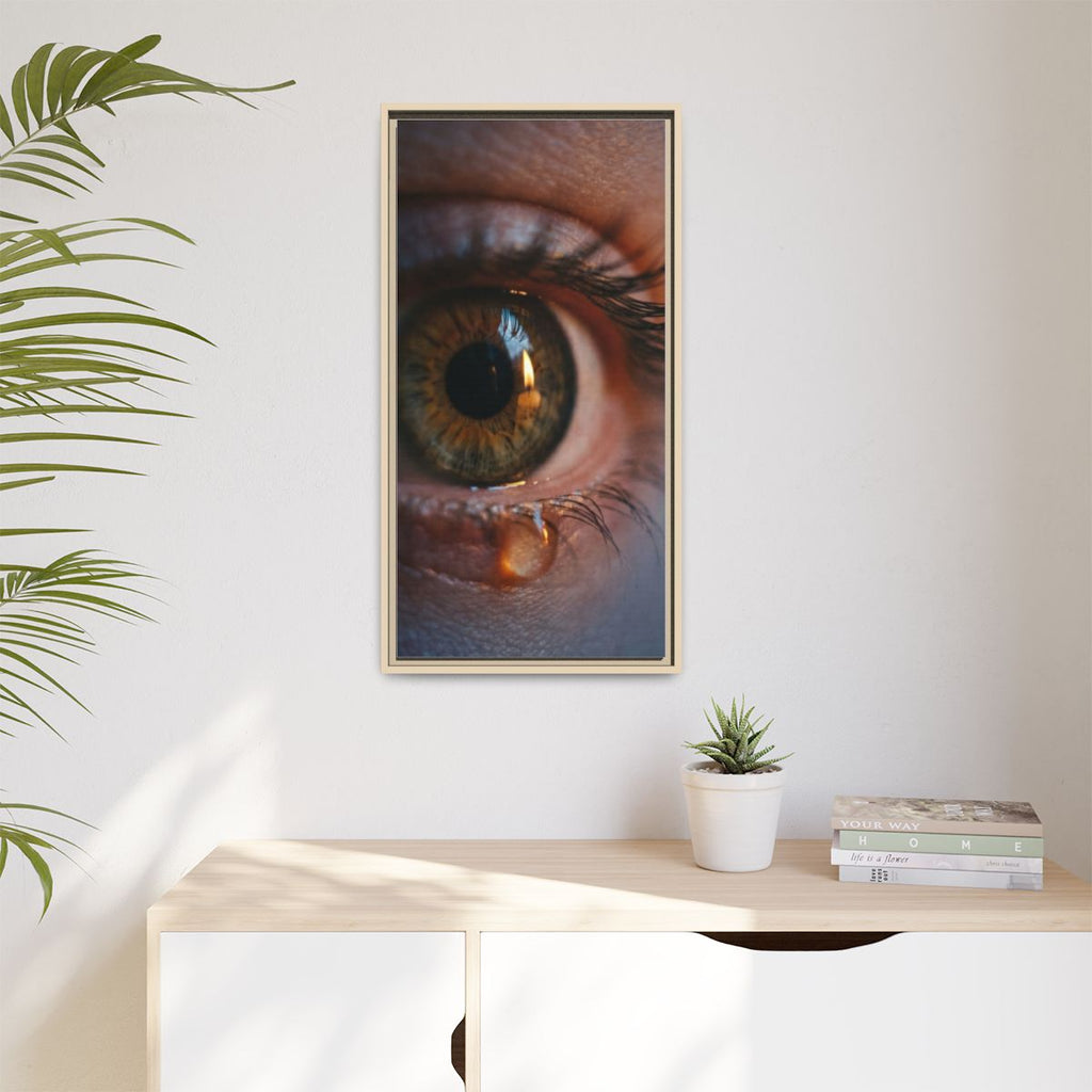 Matte Canvas, Framed - Luminous Tear