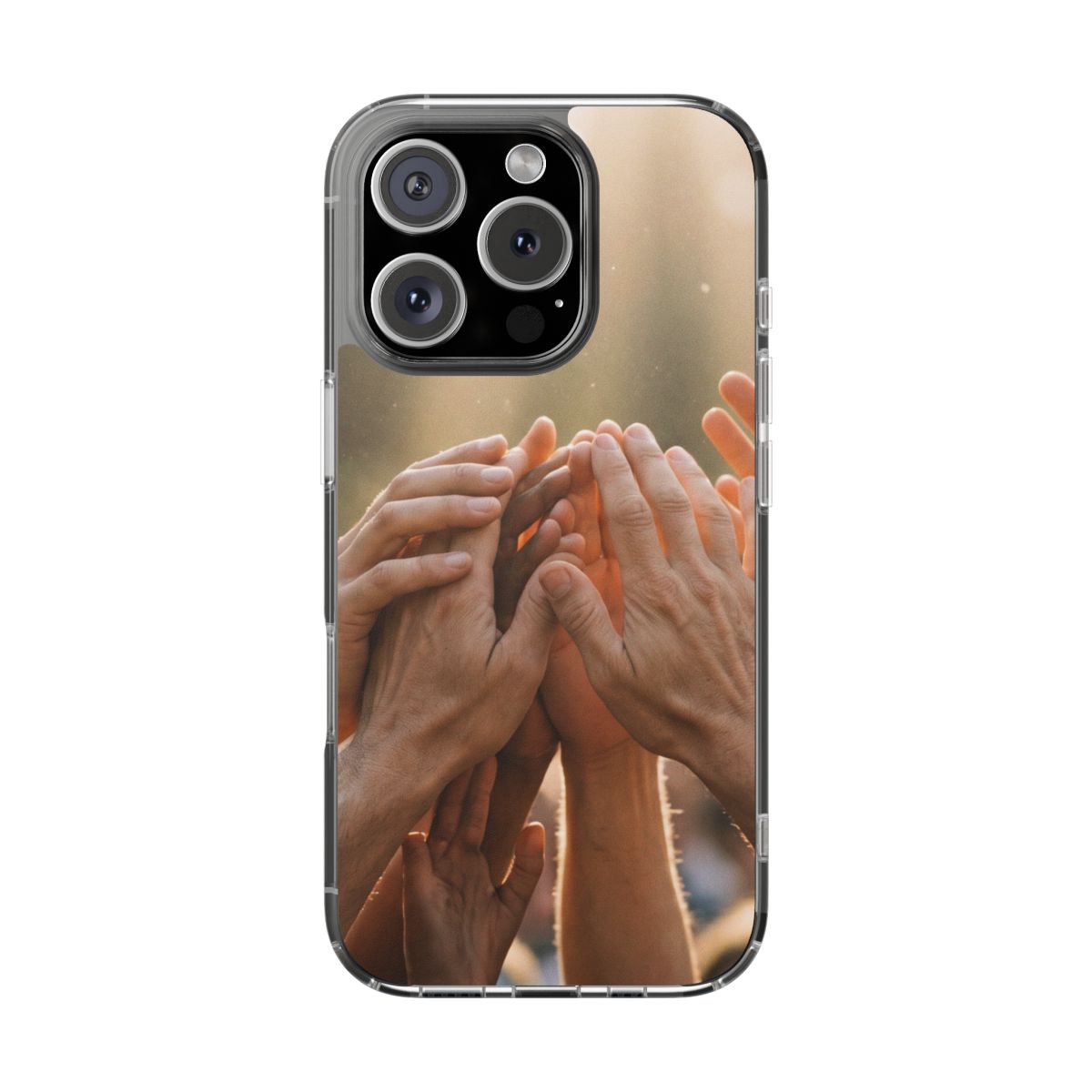 Clear Impact-Resistant Cases - Golden Rays of Unity Wall Art...