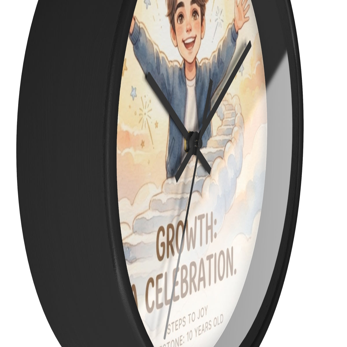 Wall Clock - Steps to Joy Celestial | Echovira Gallery