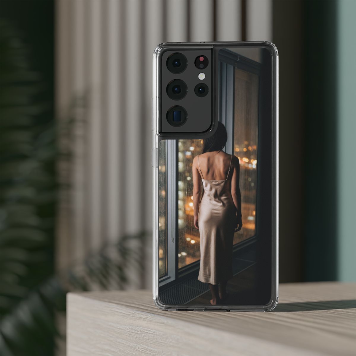 Clear Impact-Resistant Cases - Clear Phone Case - Rainy Mood...