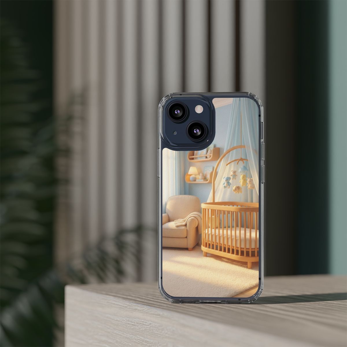 Clear Impact-Resistant Cases - Soft Blue Clear Phone Case...