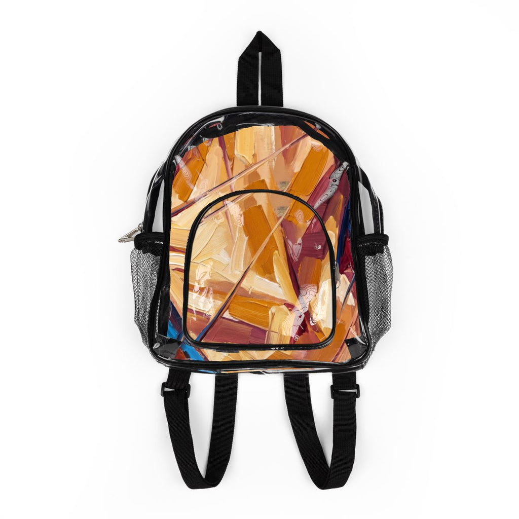 Stadium Backpack - Sunset Impasto Clear | Echovira Gallery