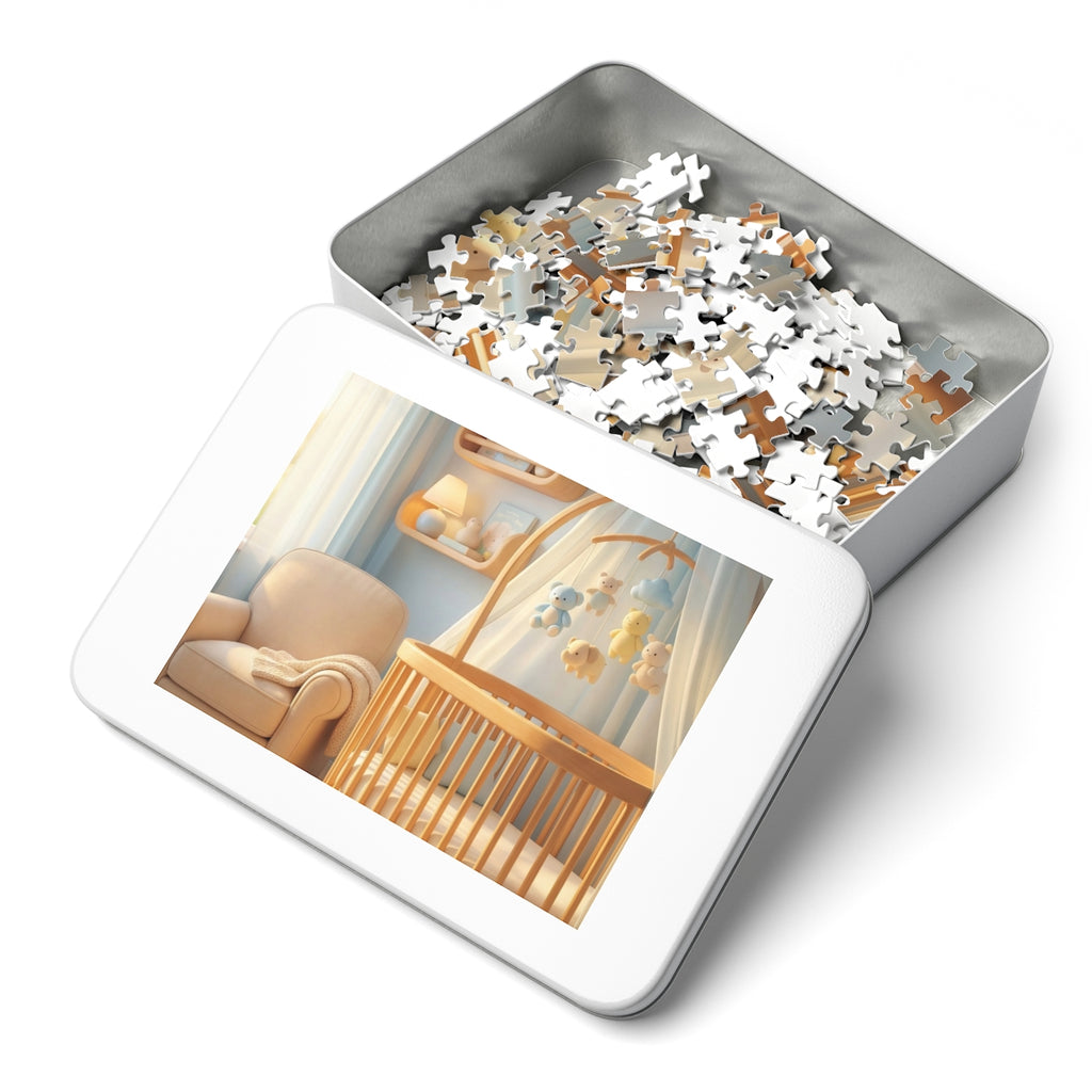 Jigsaw Puzzle with Tin - Dreamy Serene Nursery Art (30, 110...