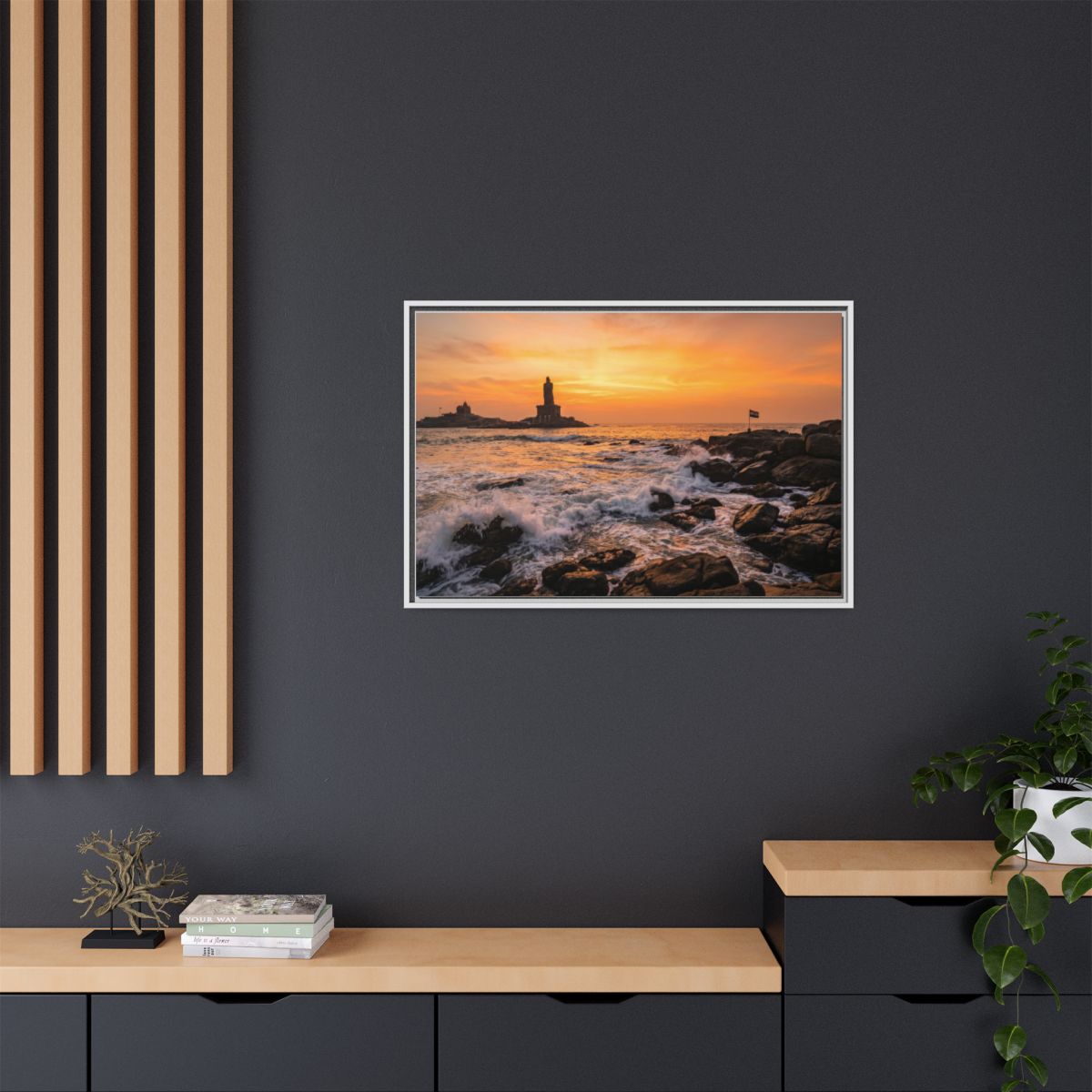Framed Matte Canvas - Majestic Golden Coast