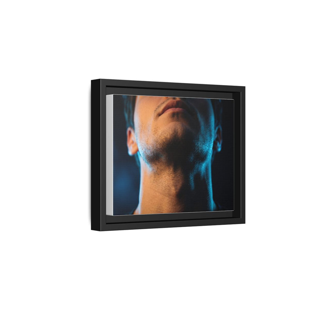 Framed Matte Canvas - Neon Pulse Core — Black / 1.25"