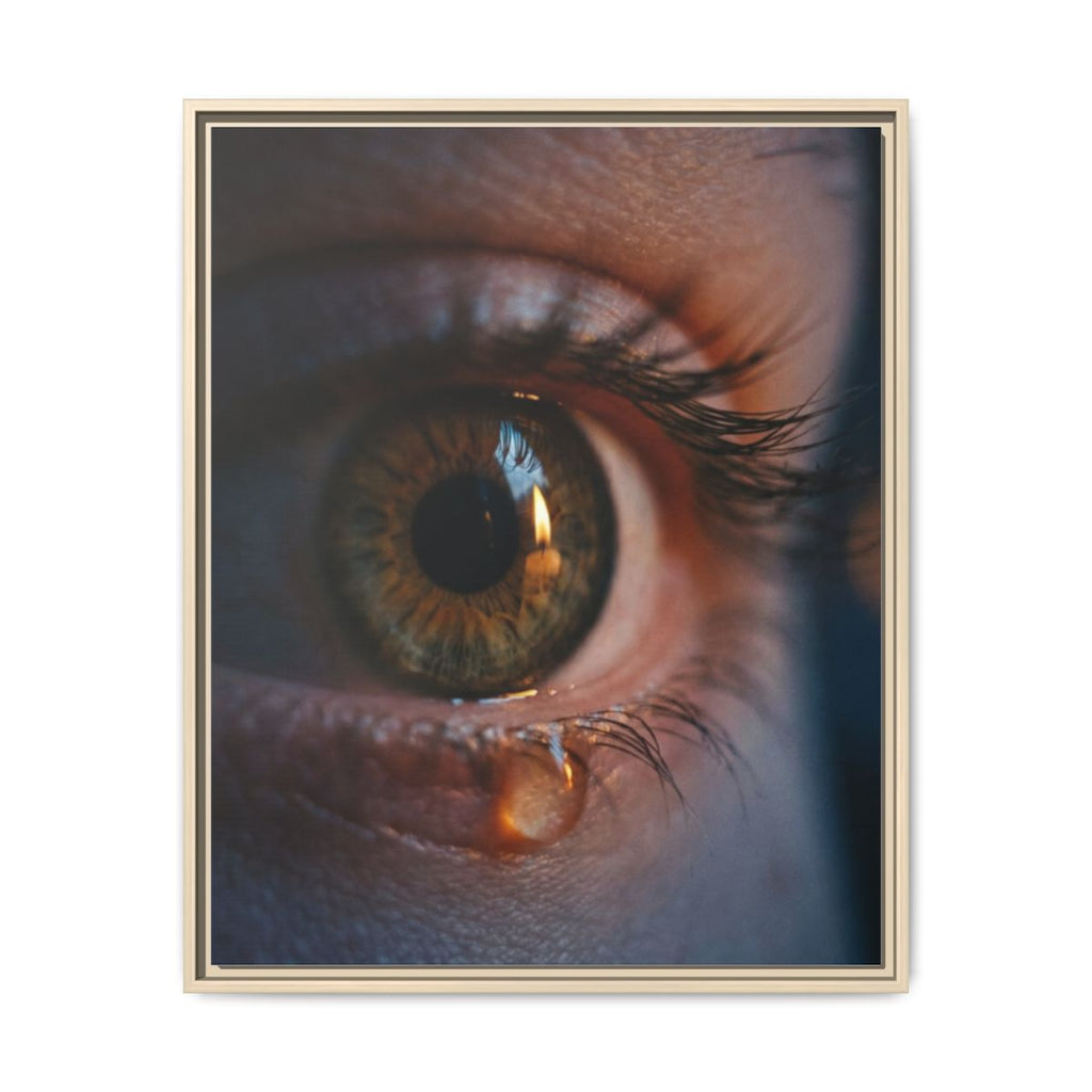 Matte Canvas, Framed - Luminous Tear