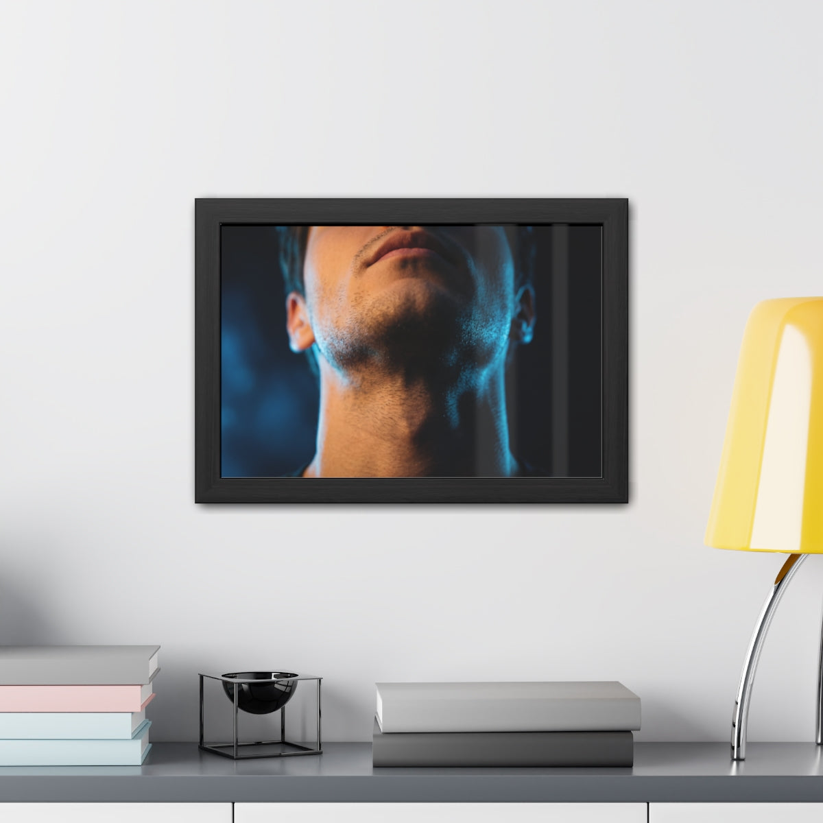 Framed Posters - Neon Shadows Cinematic Portrait Art (10×8...