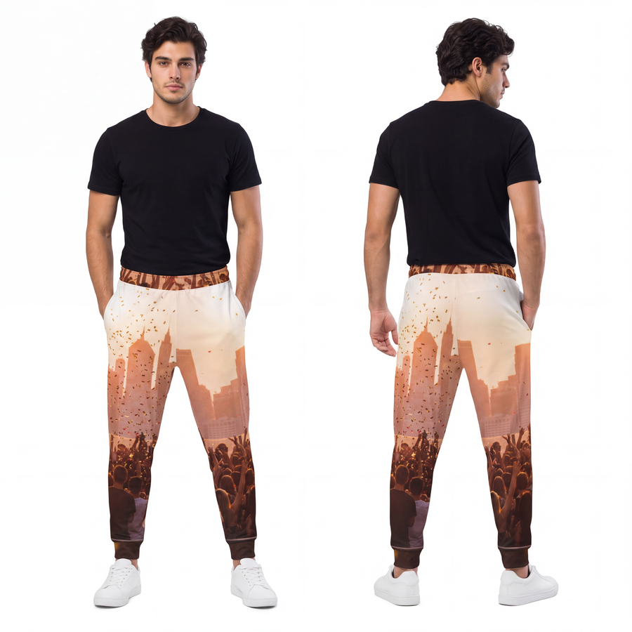 Men's Athletic Joggers - City Lights Festival