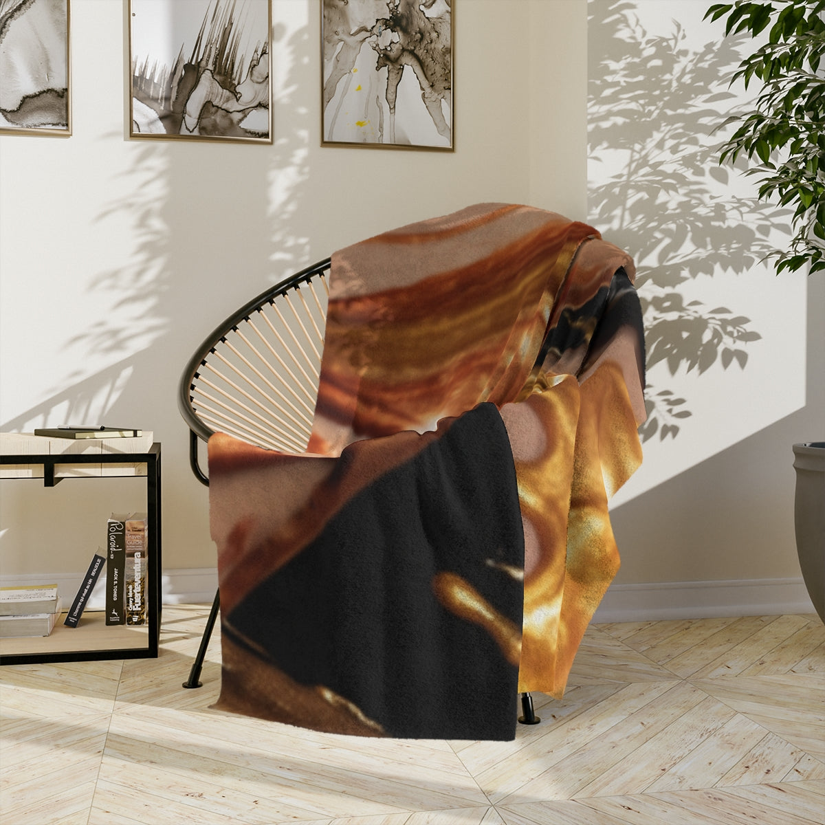 Velveteen Microfiber Blanket - Liquid Gold | Echovira...