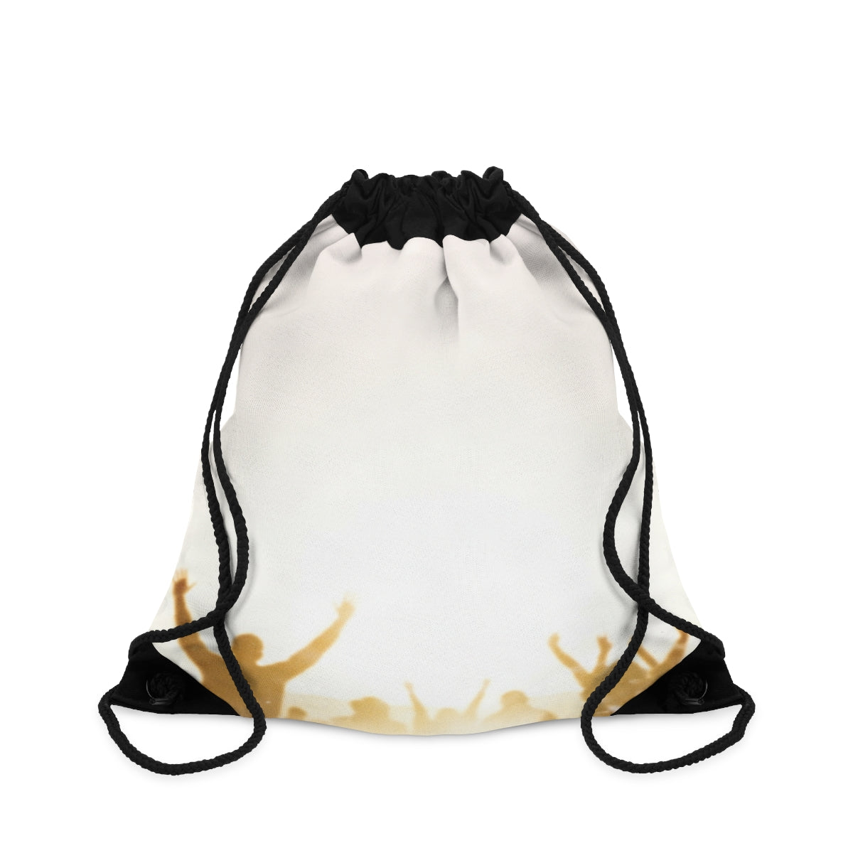 Golden Hour Crowd Celebration Drawstring Bag
