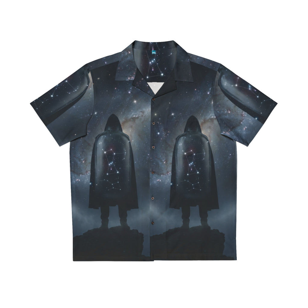 Men's Hawaiian Shirt - Cosmic Sentinel Orion Constellation...