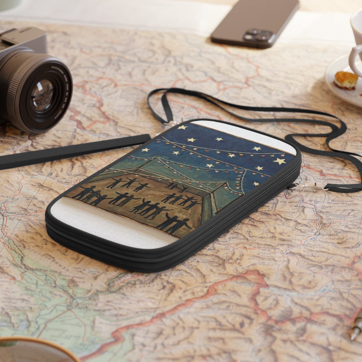 Passport Wallet - Starlit Midsummer Dance Art Print |...