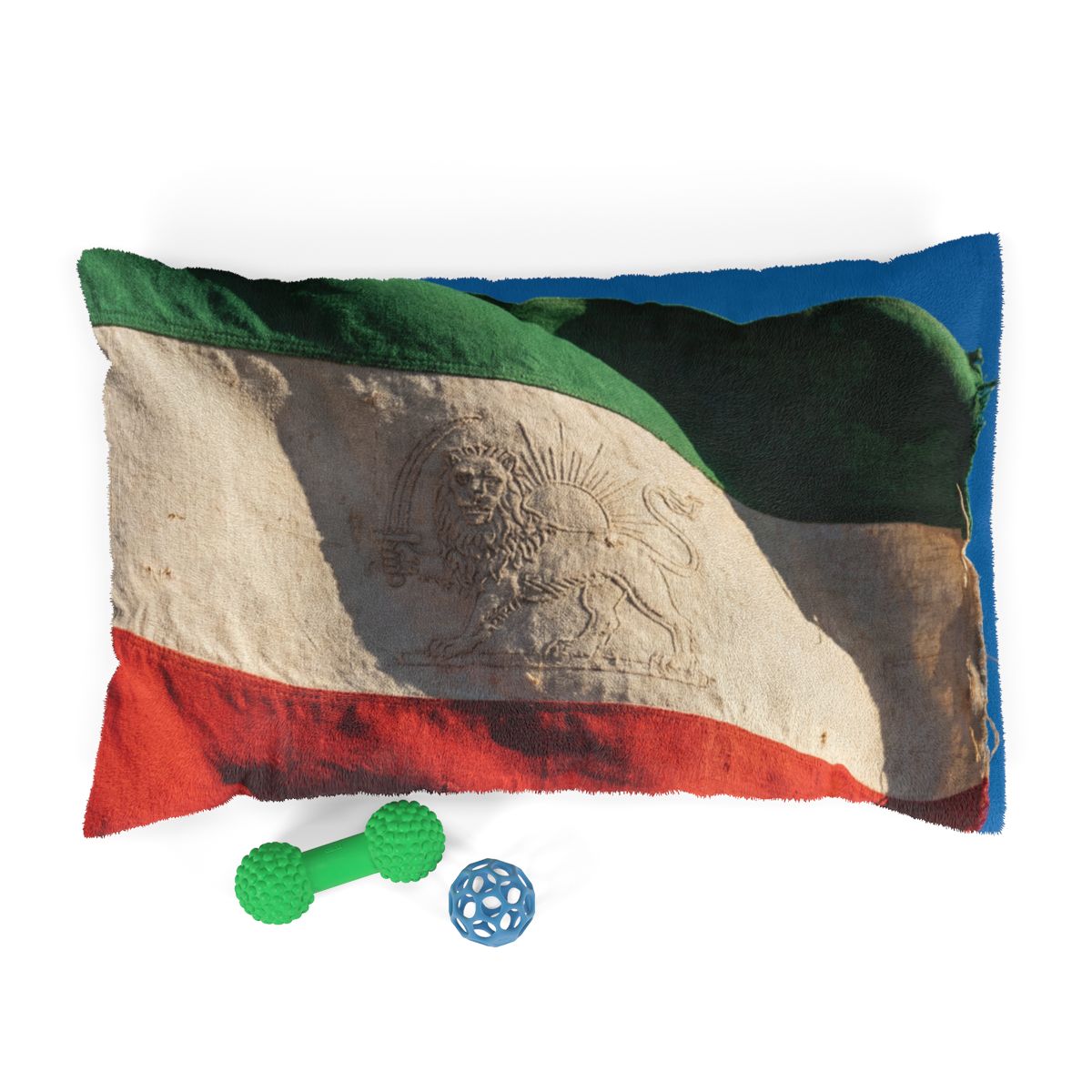 Pet Bed - Vintage Persian Lion and Sun Flag Art | Echovira...