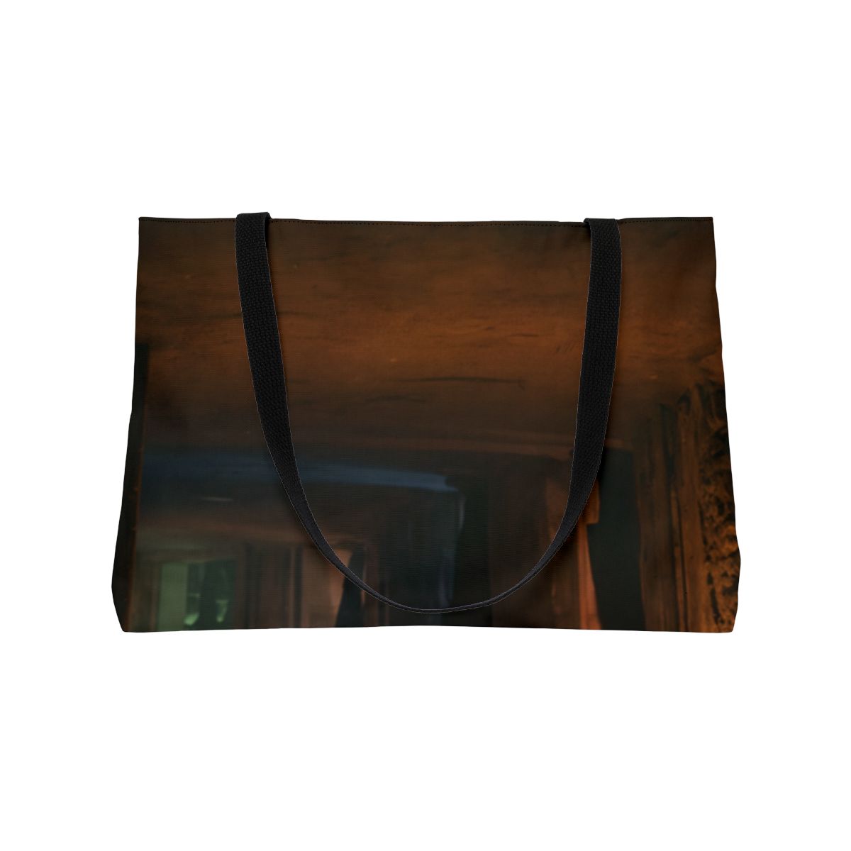 Weekender Tote Bag - Shadowed Alleyway Mystery Art Print |...