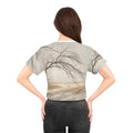 Crop Tee - Winter Branch Solitude Landscape | Echovira...