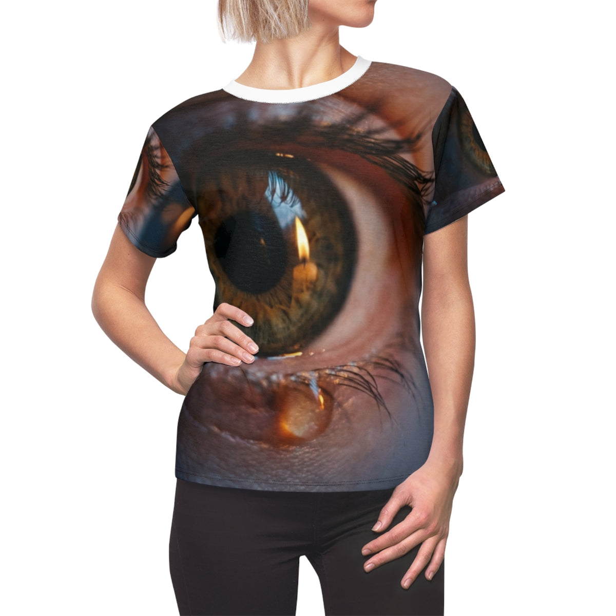 Cut & Sew Tee - Luminous Tear Eye Art