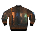 Men's Bomber Jacket - Shadowed Alleyway Mystery Art Print |...