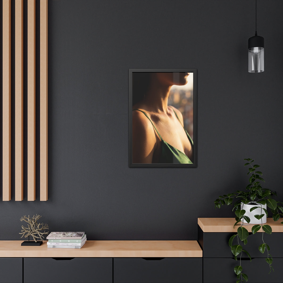 Framed Poster - Sunlit Muse Gallery Art — Portrait
