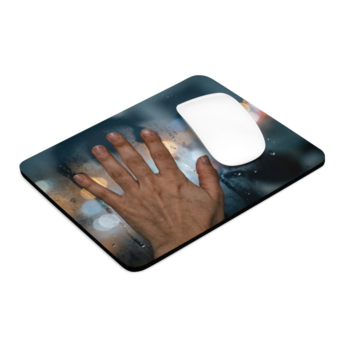 Rainy City Window Mouse Pad
