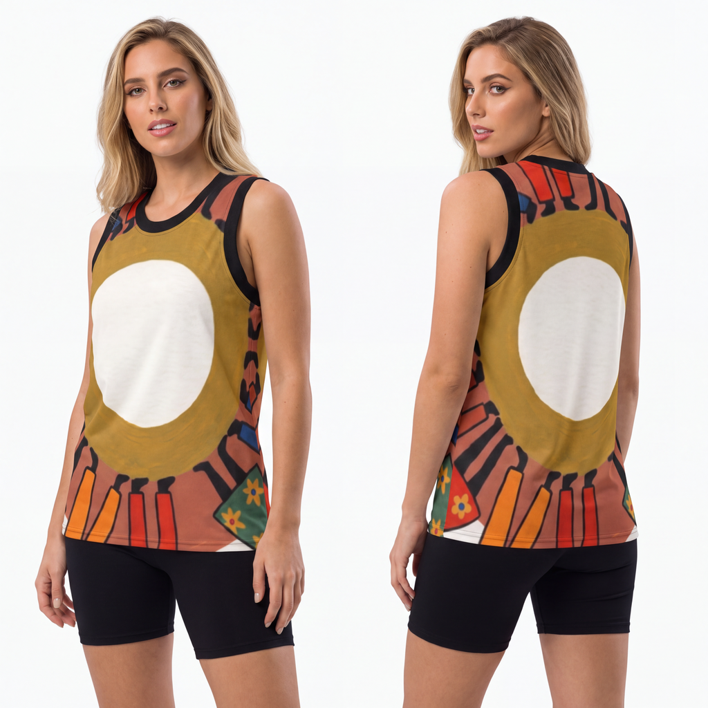 Unisex Basketball Jersey - Unity Mandala | Echovira Gallery