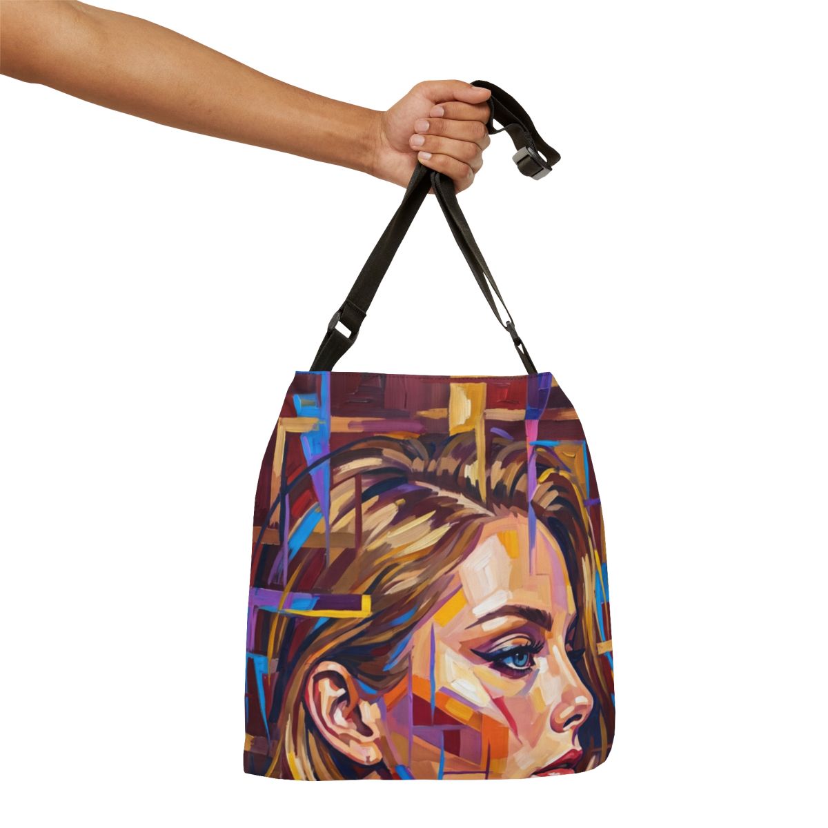 Adjustable Tote Bag - Shattered Elegance | Echovira Gallery