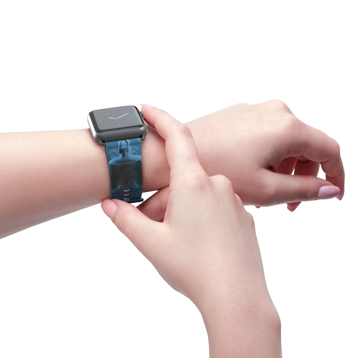 Apple Watch Band - Neon Ice Courtyard | Echovira Gallery