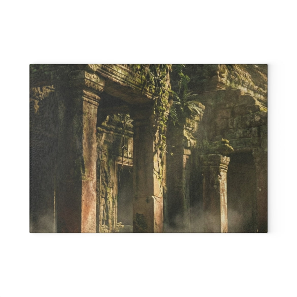 Glass Cutting Board - Jungle Ruins Kitchen | Echovira...
