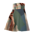 Women's Skater Skirt with Minimalist Hands Art