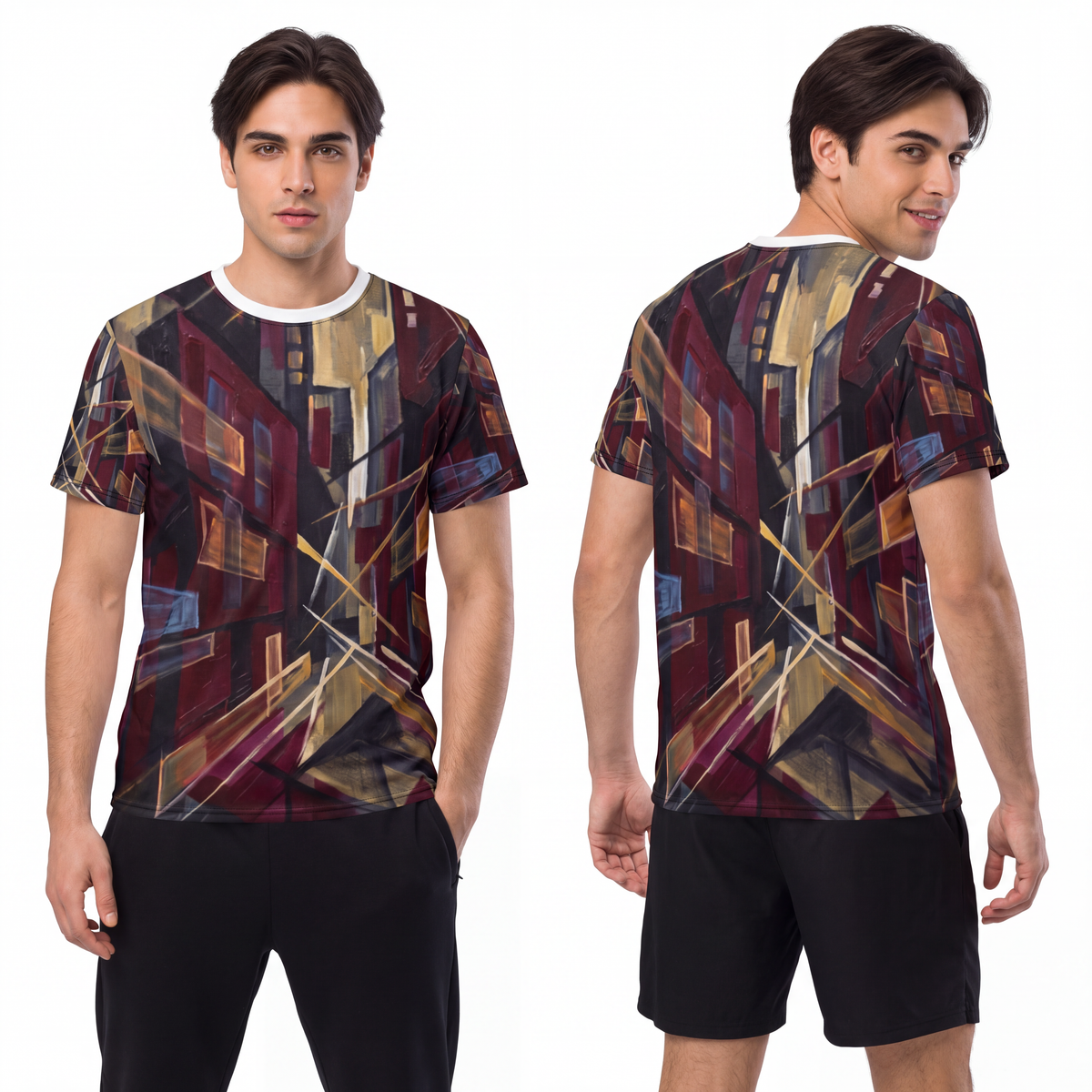 Men's Cut & Sew Tee - Urban Perspective | Echovira Gallery