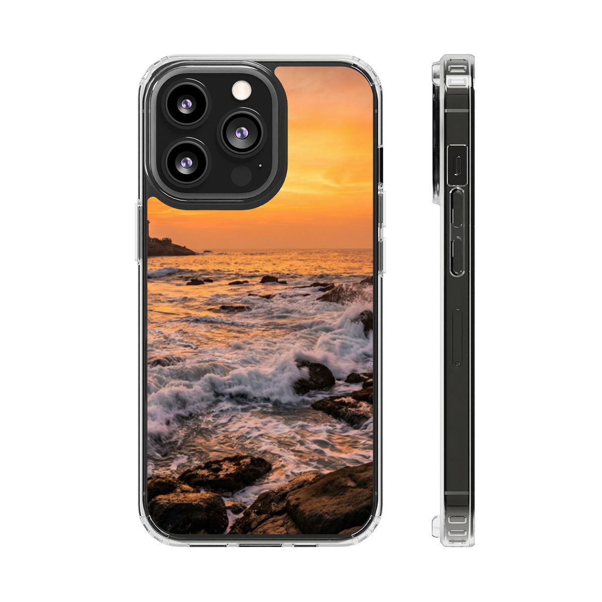 Clear Impact-Resistant Cases - Clear Phone Case - Golden...