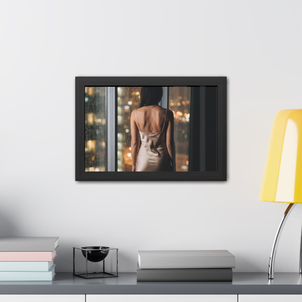 Framed Poster - Rainscape Silhouette — Landscape (10×8... |...