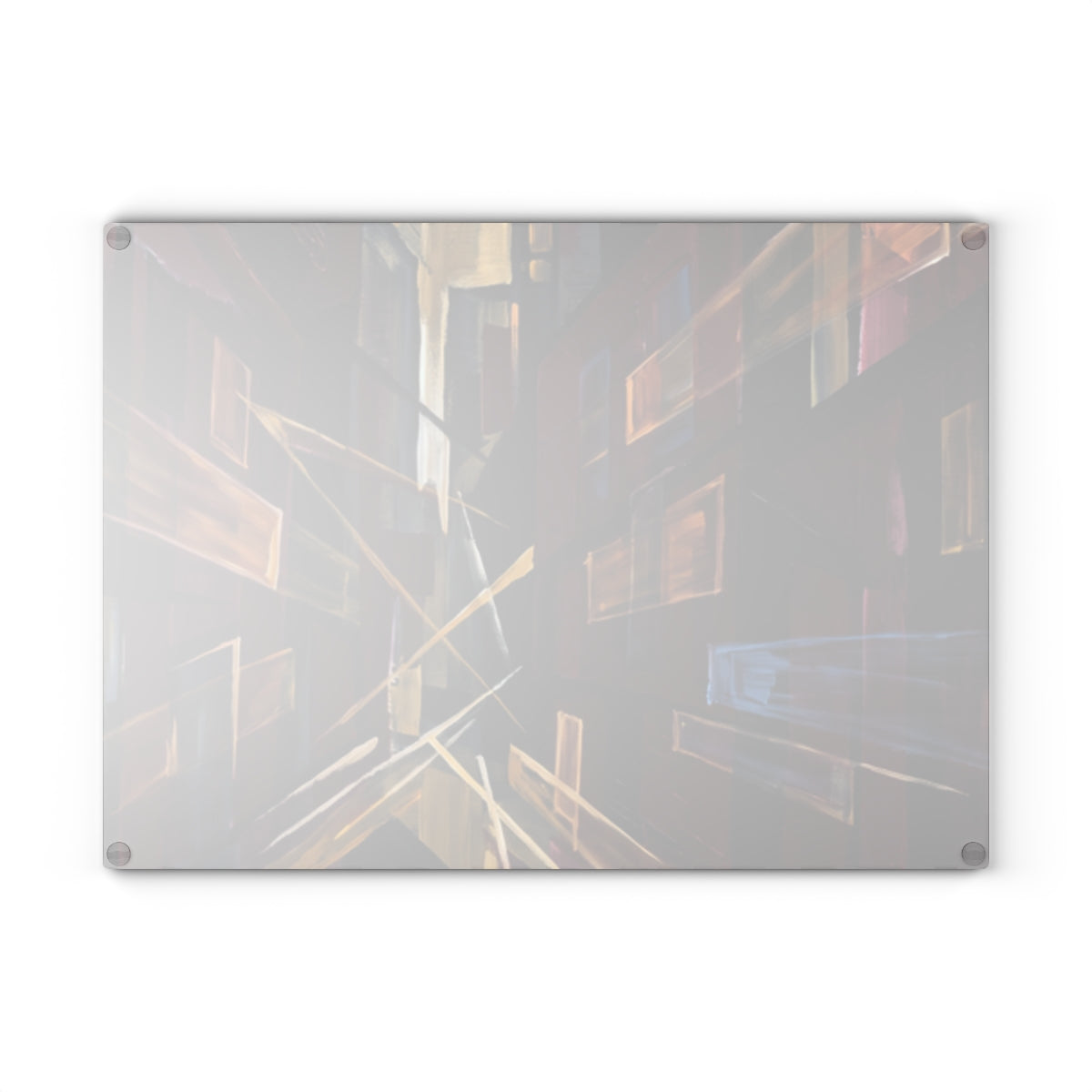 Glass Cutting Board - Urban Angles | Echovira Gallery