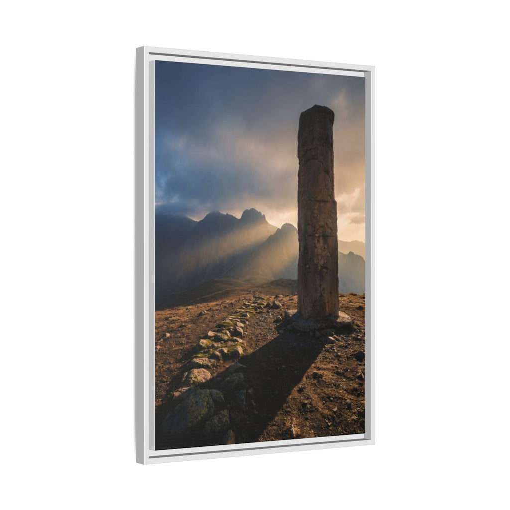Framed Matte Canvas - Sun Peak