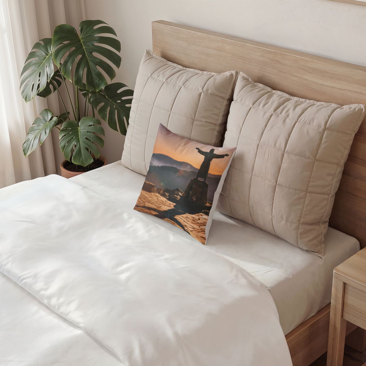 Poly Velvet Pillow - Twilight Summit | Echovira Gallery