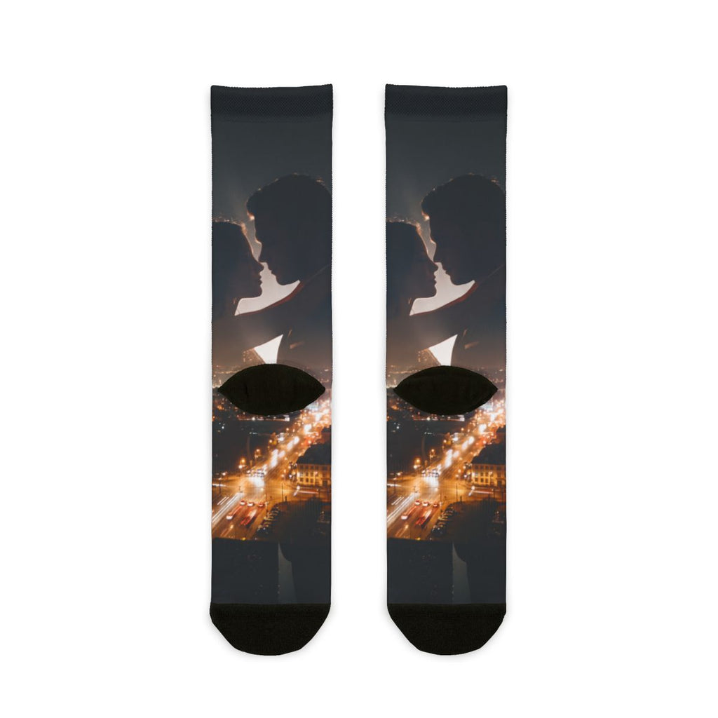 Sublimation Socks - City Twilight Lights | Echovira Gallery