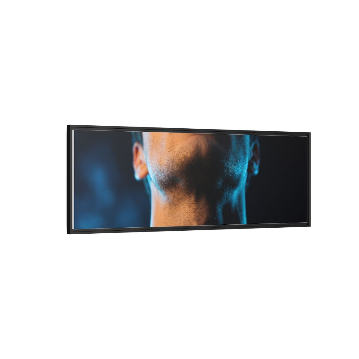 Framed Matte Canvas - Neon Pulse Core — Black / 1.25"