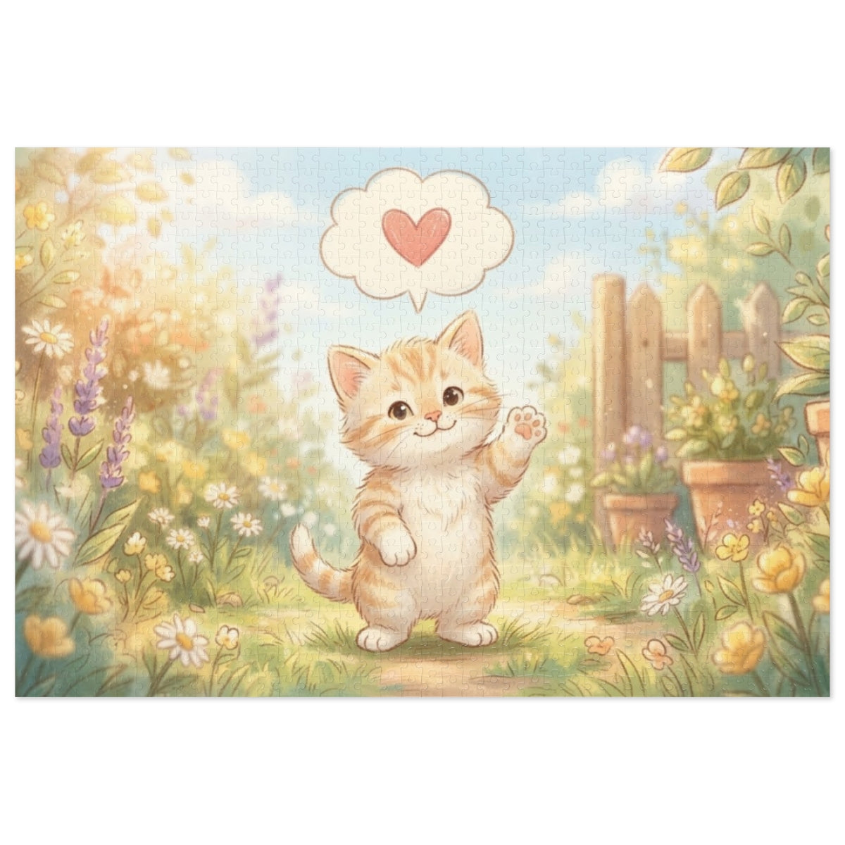 Jigsaw Puzzle with Tin - Meadow Kitten Pastime (30, 110... |...