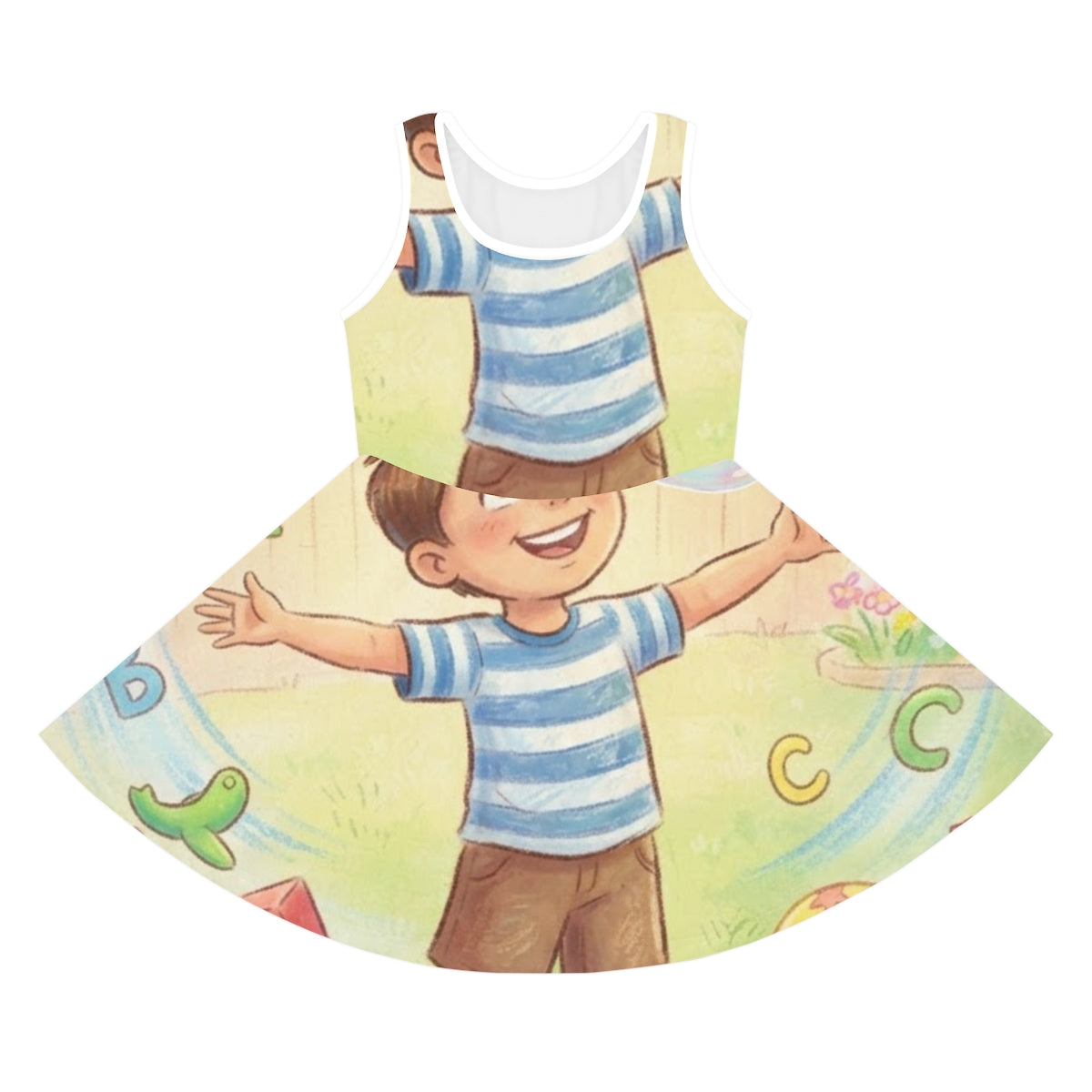 Girls' Sleeveless Sundress - Sunny Wonder | Echovira Gallery