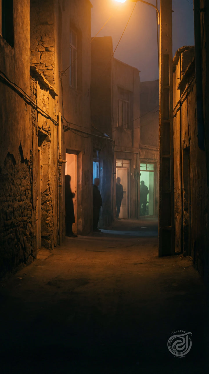 Shadowed Alleyway Wall Art Print - Cinematic Vibe