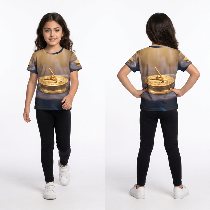 Kinder-Sporttrikot – Antike Sonnenuhr aus Messing