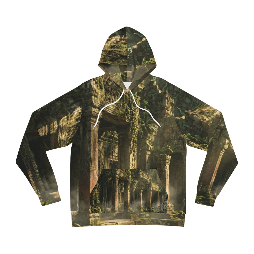 Fashion Hoodie - Ancient Temple Solitude | Echovira Gallery